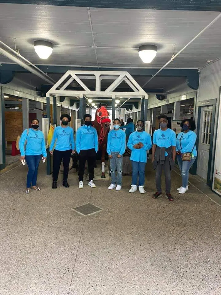 Legacy Equine Academy students on a programme visit